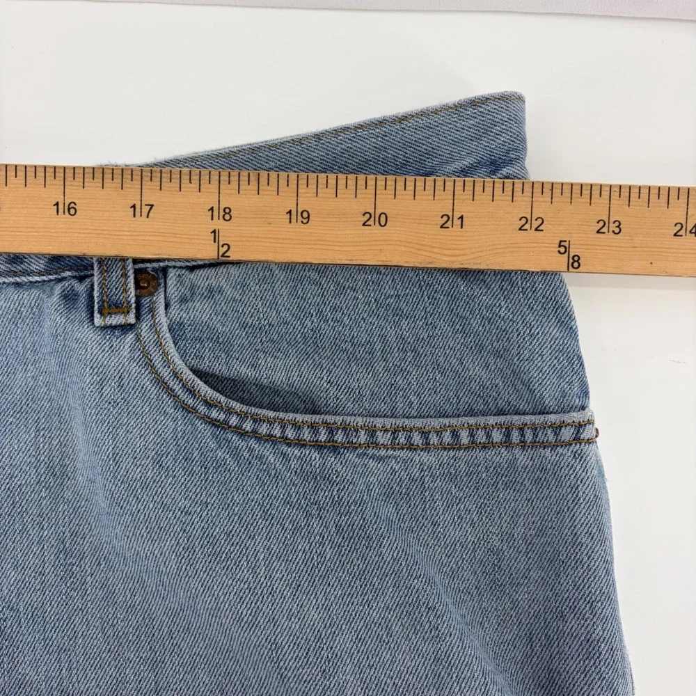Vtg Levis 560 Comfort Fit Jeans Mens 46x30 (Fits 42x28) Light Wash Loose Tapered